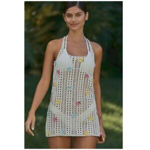 PQ Swim Zoie Crochet 3D Flower Cover-Up Dress from Anthropologie–Size XS/S – NWT